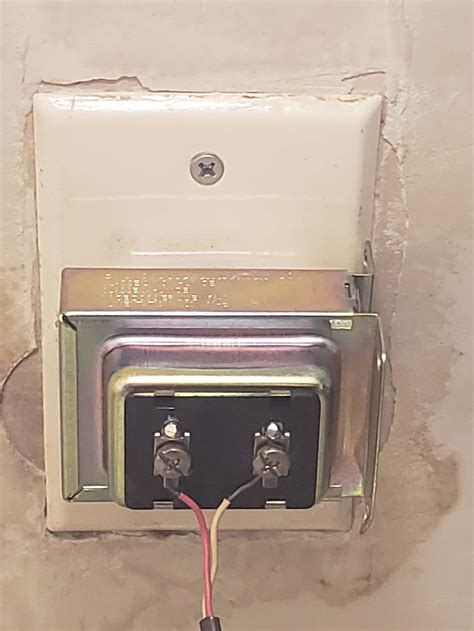 doorbell transformer in electrical box|old doorbell transformer location.